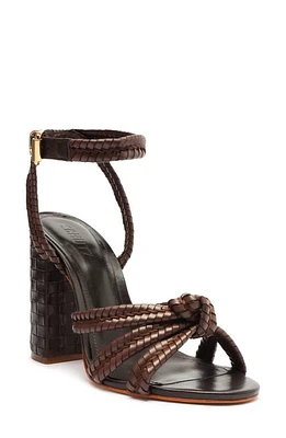 Schutz Kathleen Ankle Strap Sandal Dark Chocolate at Nordstrom,