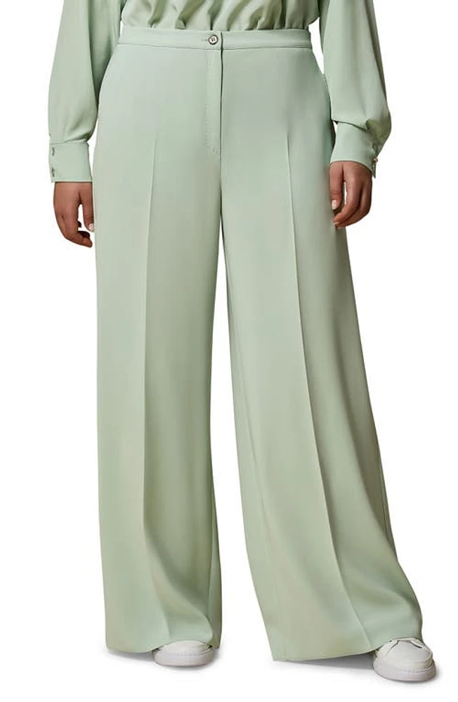 Marina Rinaldi Cady Palazzo Pants Pastel Green at Nordstrom,