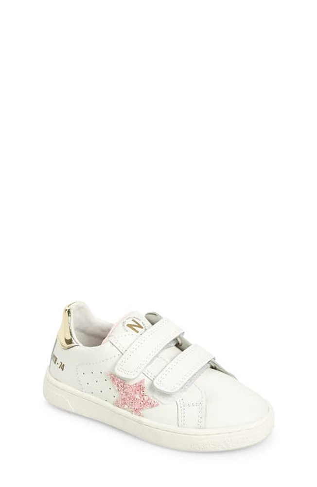 Naturino Pinn Sneaker White-Pink-Platinum at Nordstrom,