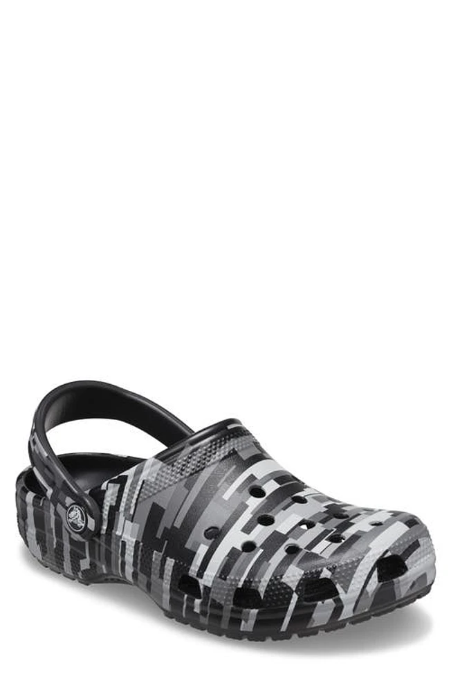 CROCS Classic Digi Camo Clog Black at Nordstrom,