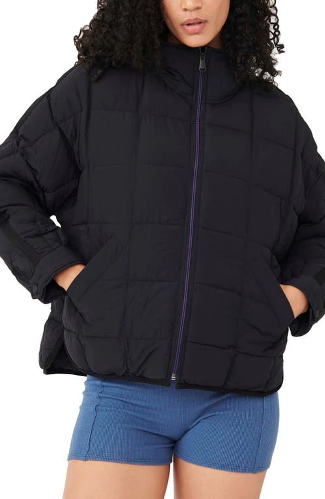 FP Movement by Free People Pippa Packable Puffer Jacket Black at Nordstrom,