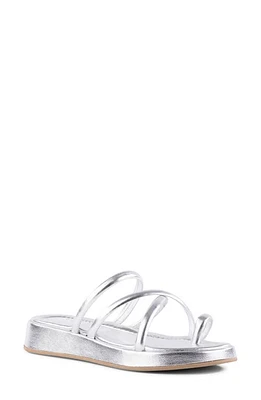 Seychelles Rule The World Platform Wedge Sandal Silver at Nordstrom,