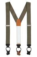 Trafalgar Solid Suspenders in Olive Green at Nordstrom