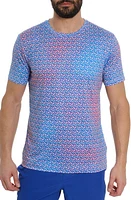 Robert Graham Paddle Me Geo Print Short Sleeve T-Shirt Blue Multi at Nordstrom,