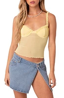 EDIKTED Mercy Sheer Mesh Bra Top at Nordstrom