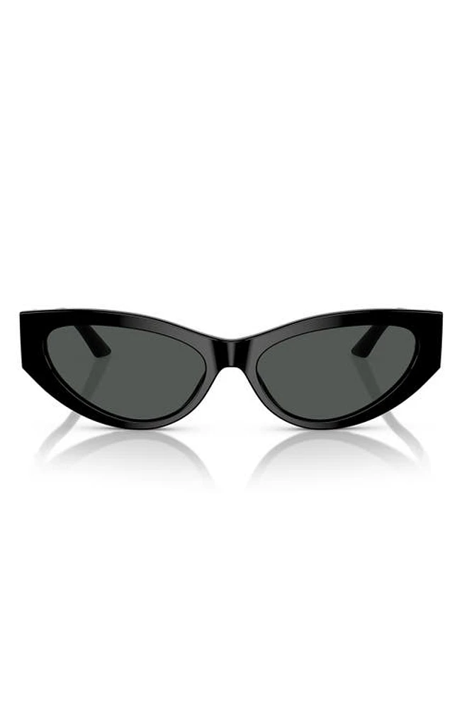 Versace 56mm Cat Eye Sunglasses in Black at Nordstrom