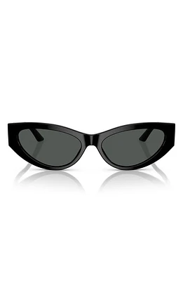 Versace 56mm Cat Eye Sunglasses in Black at Nordstrom