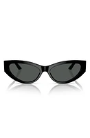 Versace 56mm Cat Eye Sunglasses in Black at Nordstrom