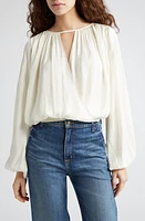 Ramy Brook Janiyah Surplice Top Ivory at Nordstrom,