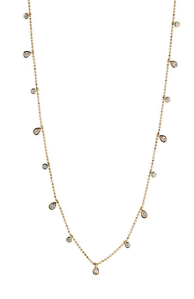 Nadri Daylight Shaky Station Necklace in Gold at Nordstrom