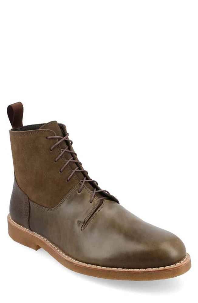 TAFT The Douglas Plain Toe Boot Olive at Nordstrom,