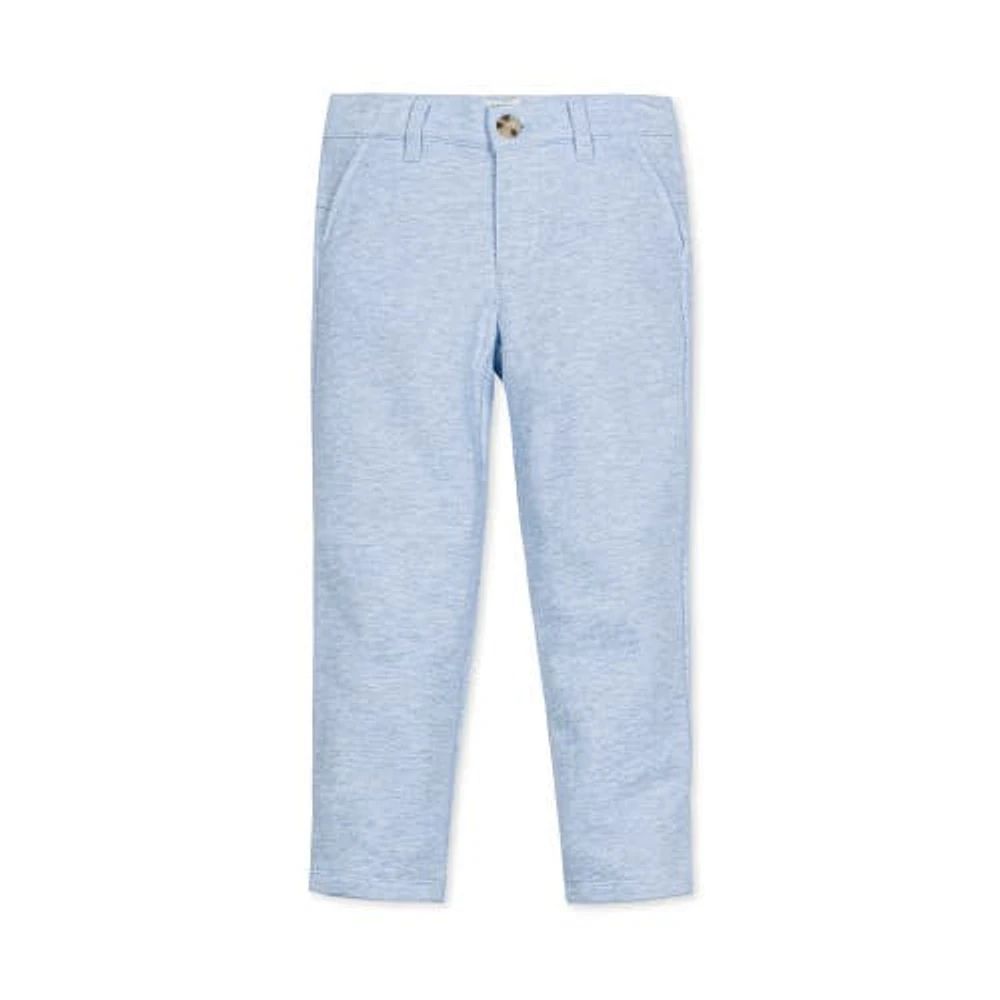 Hope & Henry Boys' French Terry Suit Pant, Toddler in Light Blue Heather Herringbone at Nordstrom, Size 3T