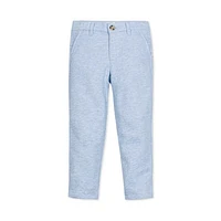 Hope & Henry Boys' French Terry Suit Pant, Toddler in Light Blue Heather Herringbone at Nordstrom, Size 3T