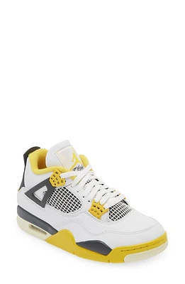 Air Jordan 4 Retro Basketball Sneaker White/Coconut Milk/Sulfur at Nordstrom,