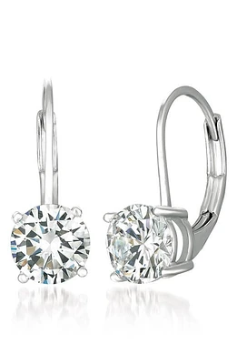 Crislu Cubic Zirconia Drop Earrings in Platinum at Nordstrom