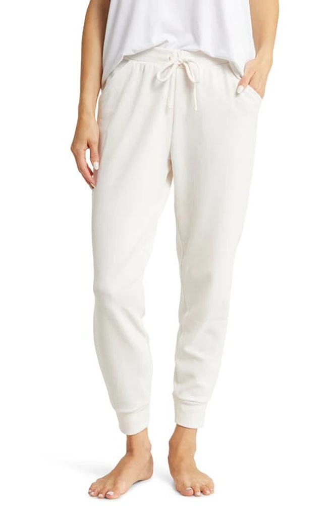 Tommy John Thermal Knit Drawstring Joggers in Pastel Parchment at Nordstrom, Size Large