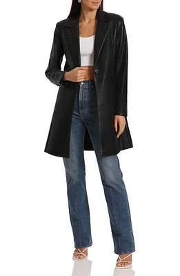 Avec Les Filles Faux-Ever Leather Longline Blazer at Nordstrom,