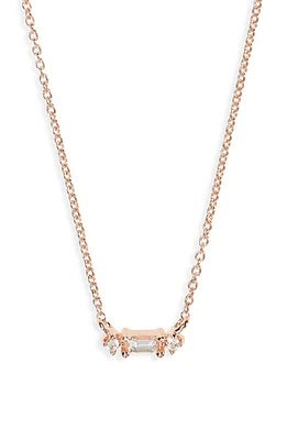 Dana Rebecca Designs Sadie Diamond Pendant Necklace in Rose Gold at Nordstrom, Size 16 Us