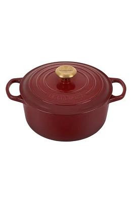 Le Creuset Signature 5 1/2 Quart Round Enamel Cast Iron French/Dutch Oven in Rhone at Nordstrom