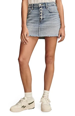 Lucky Brand Raw Hem Denim Miniskirt Ella at Nordstrom,