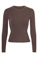 SKIMS New Vintage Cropped Long Sleeve T-Shirt at Nordstrom,