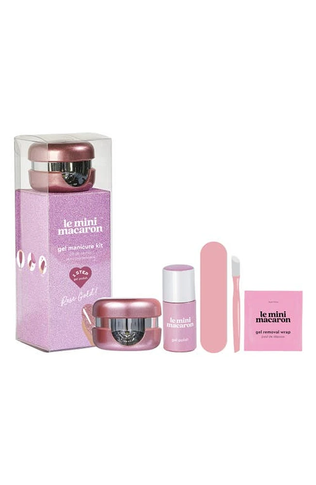 Le Mini Macaron Gel Manicure Kit in Rose Gold at Nordstrom