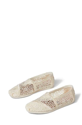 TOMS Classic Alpargata Slip-On Natural Crochet at Nordstrom,