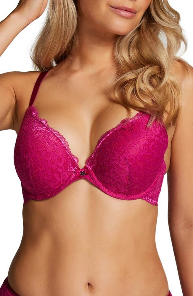 Hunkemöller Marine Underwire Push Up Bra Festival Fuchsia at Nordstrom,