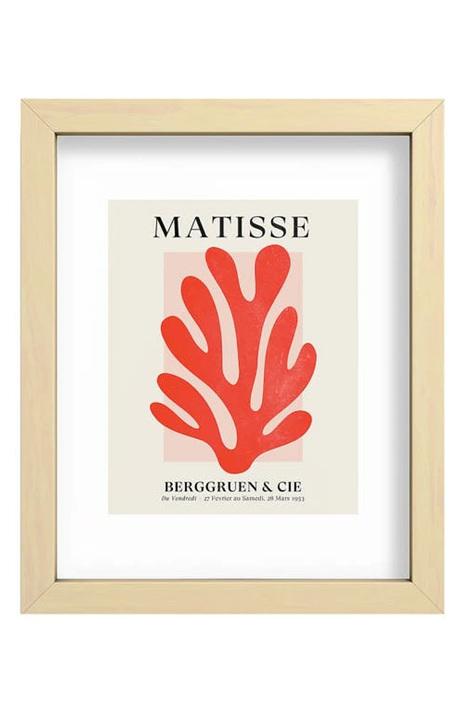 Deny Designs Jazz Leaf Matisse Edition Mid Century Series Art Print in Multi at Nordstrom