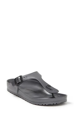 Birkenstock Essentials - Gizeh Flip Flop Metallic Anthracite at Nordstrom,