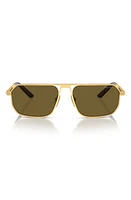 Prada 59mm Pillow Sunglasses in Matte Gold at Nordstrom