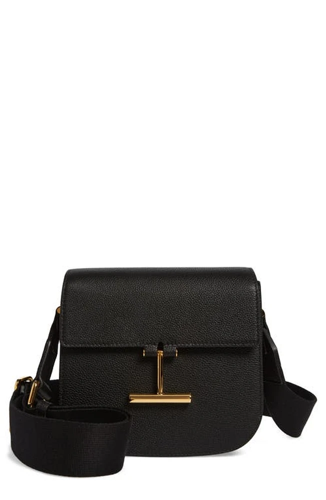 TOM FORD Mini Tara Grained Leather Crossbody Bag in Black at Nordstrom