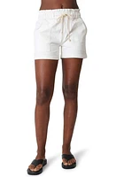 Electric & Rose Easy Tie Waist Paperbag Shorts Ivory at Nordstrom,