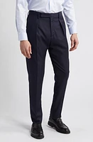 Paul Smith Pinstripe Wool Pants Dark Navy at Nordstrom, X R