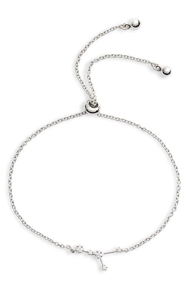 Sterling Forever Zodiac Bracelet in Silver Cancer at Nordstrom