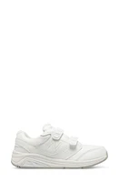 New Balance 928 Hook & Loop Leather Sneaker White/White at