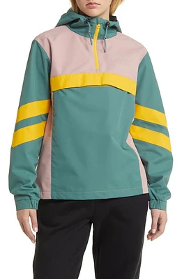 Picture Organic Clothing Melra Water Repellent Colorblock Anorak Sea Pine at Nordstrom,