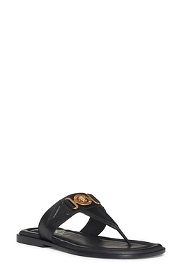 Versace Biggie Medusa Flip Flop Black Gold at Nordstrom,