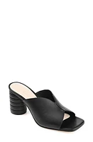 Journee Signature Karah Sculpted Ribbed Block Heel Sandal at Nordstrom,