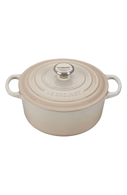 Le Creuset Signature 4.5-Quart Round Enamel Cast Iron Dutch Oven in Meringue at Nordstrom