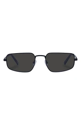 Le Specs METAGALACTIC 55mm Rectangular Sunglasses in Matte Black at Nordstrom