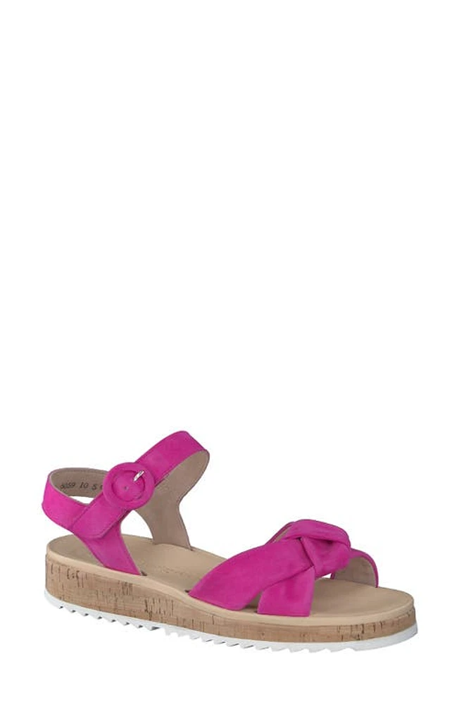 Paul Green Tuscan Sandal Flamingo Suede at Nordstrom,