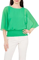 Chaus Smocked Dolman Top Vivid Green at Nordstrom,