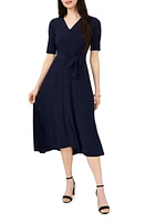 Chaus V-Neck Belted Midi Dress at Nordstrom