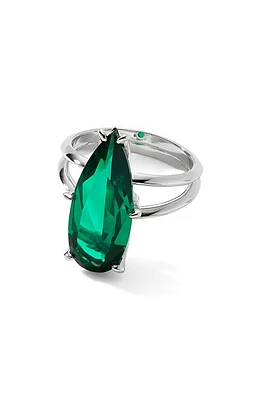 Nadri Shine On Pear Cut Cubic Zirconia Ring in Green at Nordstrom, Size 8