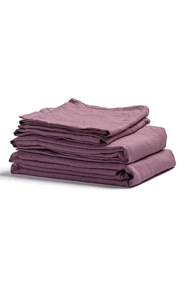 PIGLET IN BED Linen Sheet Set in Raspberry at Nordstrom, Size Full