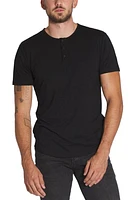 Cuts AO Curved Hem Short Sleeve Henley at Nordstrom,