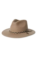 Brixton Messer Western Felted Wool Fedora Sand at Nordstrom,