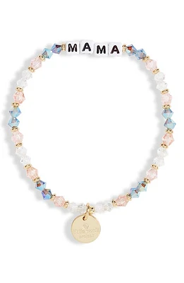 Little Words Project Mama Beaded Stretch Bracelet in Arrow/White at Nordstrom