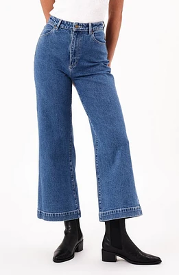 Rolla's Sailor Scoop Breaker Wide Leg Ankle Jeans Mid Vintage Blue at Nordstrom,